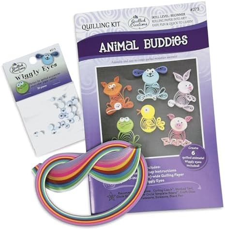 Quilled Creations Animal Buddies Quilling Kit by Quilled+Creations