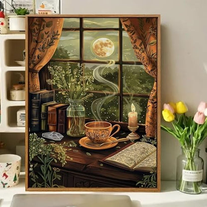 Night Paint by Numbers Kit for Adults, Paint by Number for Adults 16x20 in - Image 2