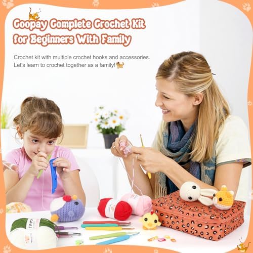 Coopay Crochet Kit for Beginners Adults Kids w/Step-by-Step Instructions - Image 5