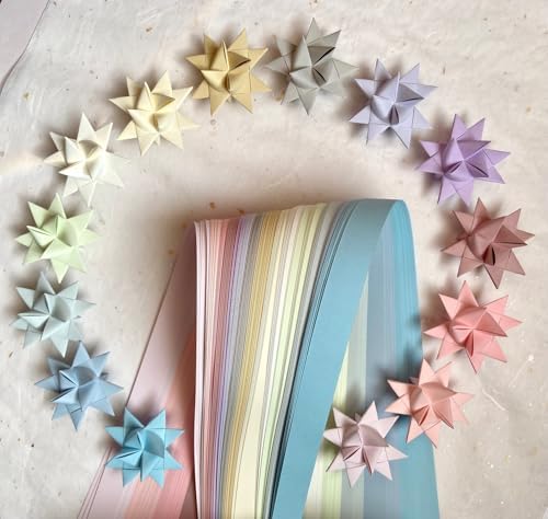 3/8" Assorted Pastel Paper Strips for German, Froebel, Moravian Stars & Weaving (100 Strips) - Image 7