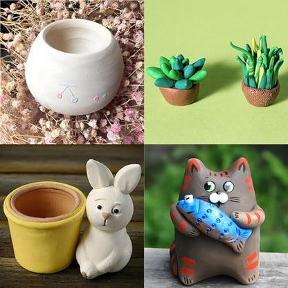 ReArt Air-Dry Clay Modelling, 2.2 pounds Ideal for Beginners and Advanced Sculptors All-Purpose Modeling Clay (5Pcs Set) - Image 6