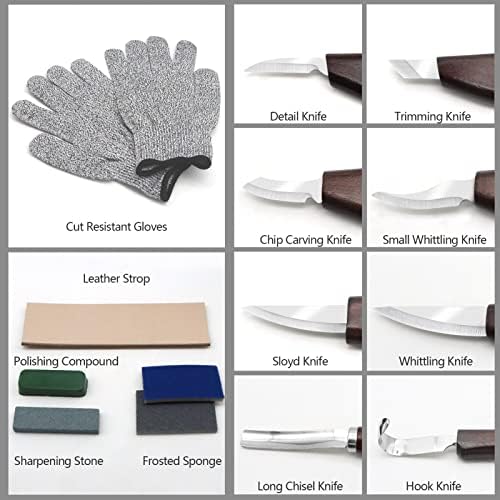 VIBRATITE Deluxe Wood Carving Kit, 15 PCS Wood Carving Tools for Beginners - Image 2