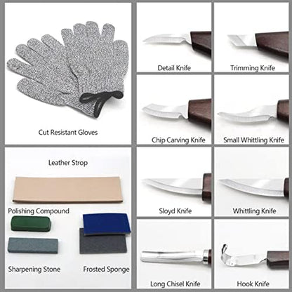 VIBRATITE Deluxe Wood Carving Kit, 15 PCS Wood Carving Tools for Beginners - Image 2