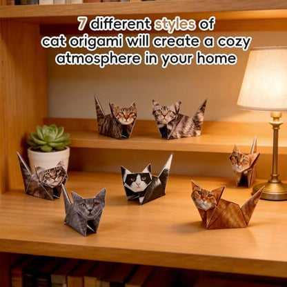 3D Cats Origami Paper 56 Sheets, Paper Craft Kit, Art Craft Activity - Image 5