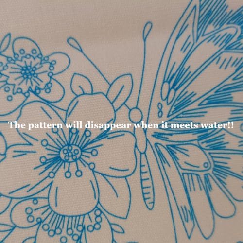 Embroidery Starter Kit for Adult Beginner with Butterfly Flower Pattern - Image 5