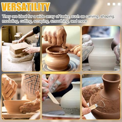 Leriton 40 Pcs Pottery Clay Tools Kit Sculpting Clay Tool Carving Kit - Image 2
