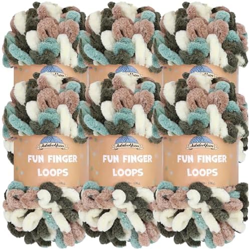 JubileeYarn Fun Finger Loops Yarn - 6 Skeins by BambooMN