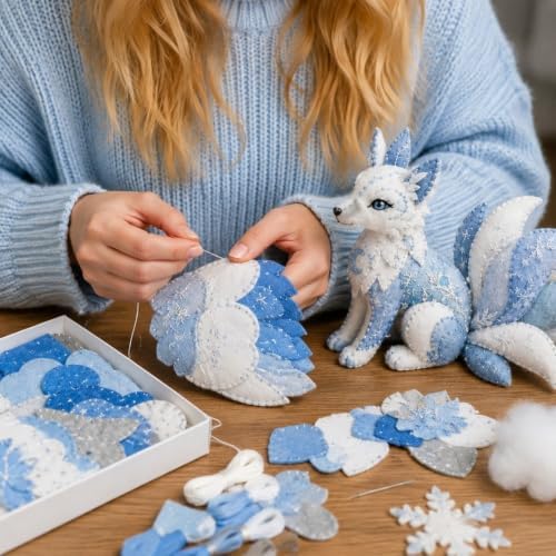 DIY Patchwork Animal Kit,All-In-One Creative Handmade Sewing Kit for Beginners,Craft Lovers - Image 3