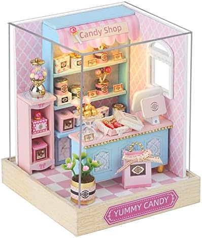 CUTEROOM DIY Doll Room Miniature Furniture Wooden House Kit-Candy Shop by CUTEROOM