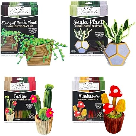 WeVeel Cozy Craftworks Chenille Stem Craft Kit (Plants) by WeVeel