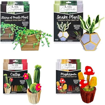 WeVeel Cozy Craftworks Chenille Stem Craft Kit (Plants) by WeVeel