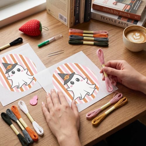XunYee Needlepoint Canvas Kit, Halloween Haunt Boo - Image 6