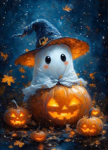 Halloween Diamond Art Kits for Adults, Diamond Art Painting Kits for Adults by croshom