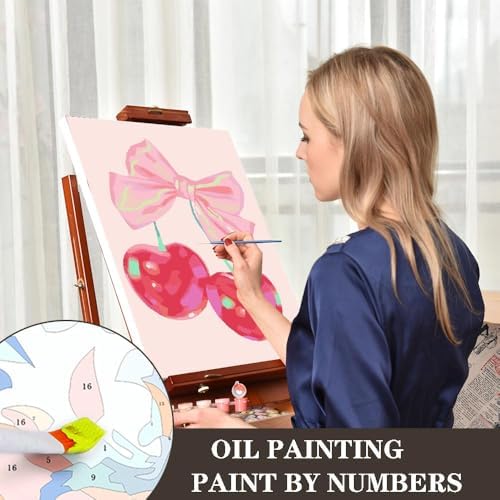 cupmod 6 Packs Vintage Paint by Numbers Kit for Adults,DIY Acrylic Watercolor Oil Painting by Number On Canvas Without Frame,Retro Funny Drinks Paint by Numbers Kit for Home Wall Decor 8x12inch - Image 7