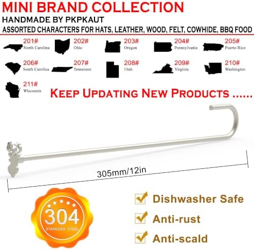 Branding Iron for Wood, Leather Branding Stamp 2Pcs Set (196#) - Image 6
