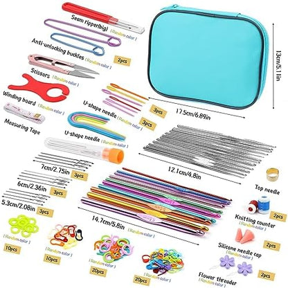 IMZAY 110 Pcs Crochet Hooks Set 0.6–6.5mm Crochet Needles for Yarn - Image 2