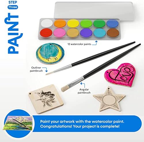 Craft Culture Beginners Wood Burning Kit for Kids, Teenage Boys & Girls - Easter Gifts for Boy & Girl - Craft Projects Birthday Gift Idea for Children Teen Woodburning DIY Hobby Kits Art Activities - Image 5
