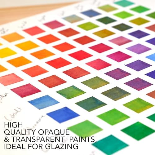 CHROMATEK Watercolor Paint Set - 48 Piece Kit for Adults, Beginners & Professional Artists - 48 x 12ml Liquid Water Color Tubes - Richly Pigmented Vibrant Colors - Art Supplies - Image 6