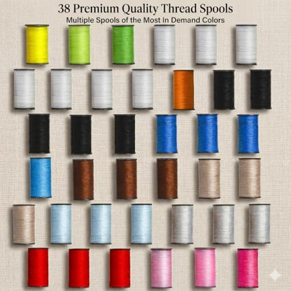 142-Piece Travel Sewing Kit for Adults & Kids, Small Needle & Thread Kit - Image 2