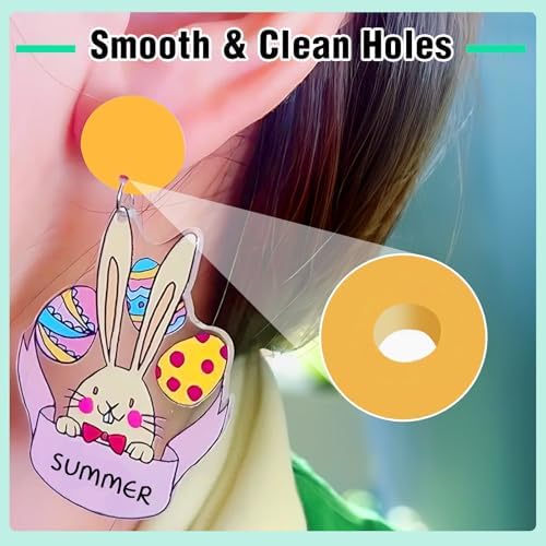 HealVee Hole Maker for Resin, 5 Sizes(2/3/4/6/8mm) 25PCS Make Holes Without Drilling for Epoxy & UV Resin, Holes Tools for Jewelry Making, Pet Tag, Keychain, DIY Craft Pendant Decor - Image 4