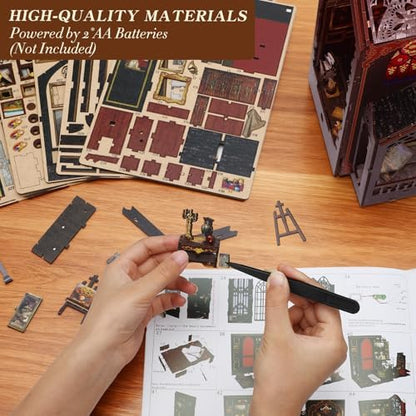 Book Nook Kit for Adults Art Studio, Gray - Image 3