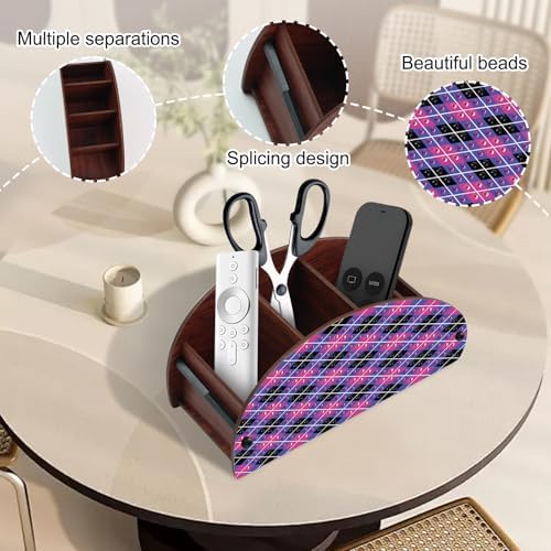 MVVMTOP Diamond Painting Art Kit Organizer Box, Purple Plaid DIY Special Shape Diamond Partial Mosaic Handmade Making Kit Organizer Box, Modern Home Dining Living Room Table Top Decor Art Decoration - Image 3