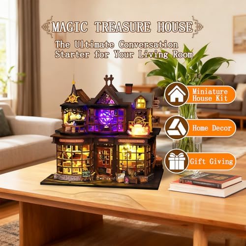 OZJAY Miniature House Kit for Adults, Mini House Kit with LED - Image 2