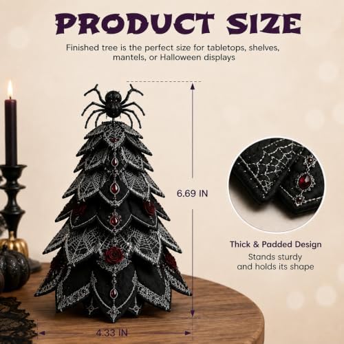 Daily Partner DIY Halloween Quilted Fabric Tree Kit - Image 3