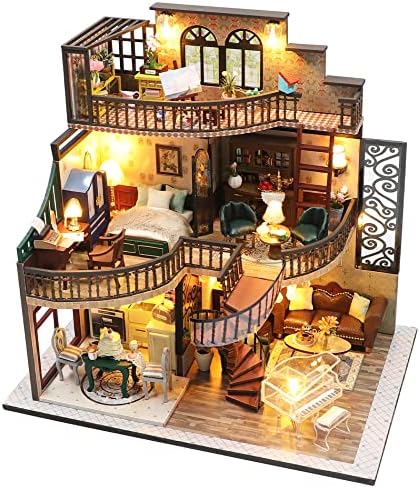 Spilay DIY Miniature House Kit for Adults, Miniature Dollhouse Kit by SpilayDIYDollhouseMiniature