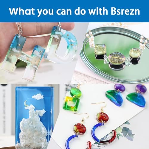 Bsrezn 100g UV Resin Hard with 8 Wooden Sticks Premixed Resina UV for Jewelry Making (100g x 1) - Image 6