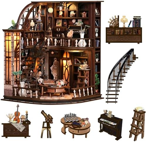Spilay DIY Miniature House Kit for Adults, Miniature Dollhouse Kit by SpilayDIYDollhouseMiniature