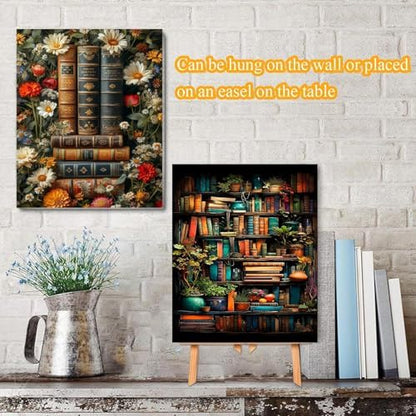 VIGEGU 4 Pack Book Paint by Numbers Kit for Adults with Frame - Image 2