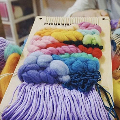Hand U Journey Medium Rectangle Weaving Loom Kit, 2 Sizes with Tools - Image 4