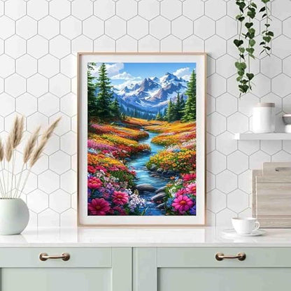 AIBOERL Paint by Numbers Kit for Adults Beginner,Snowy Mountain, 12X16In - Image 6