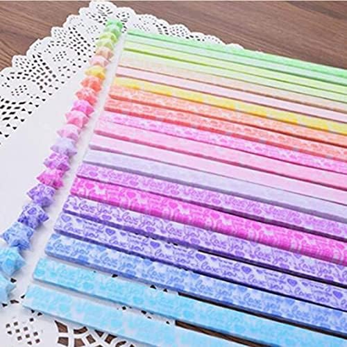 Luminous Origami Stars Papers Package DIY Paper Glitter Origami Stars, Glows in The Dark Stars Folding Paper, 600 Sheets, 20 Colors(20 Luminous Colors) - Image 3