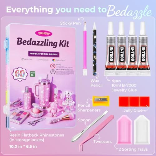 Bedazzling Kit 40000Pcs 40 Colors 3mm Resin Jelly Rhinestones - Diamond Art - Image 4