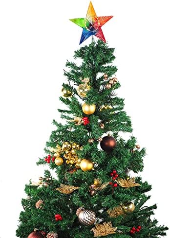 Star Silicone Resin Molds, Christmas Tree Topper Star Crystal Epoxy Resin Molds, DIY Crafts Making Christmas Ornaments Decorations (5*Yellow Light String) - Image 4