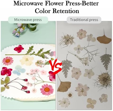 Aboofx Microwave Flower Press Kit, 6.3" Quick Drying Pressed Flower - Image 3
