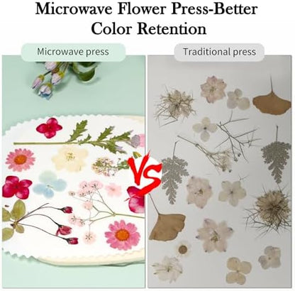 Aboofx Microwave Flower Press Kit, 6.3" Quick Drying Pressed Flower - Image 3
