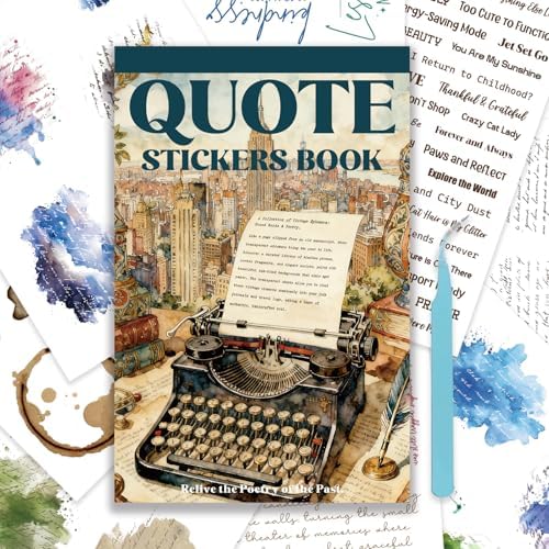 3000+ Pcs Inspirational Quote Pre-Cut Stickers Junk Journal Supplies by Bomichi