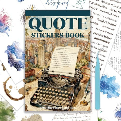 3000+ Pcs Inspirational Quote Pre-Cut Stickers Junk Journal Supplies by Bomichi