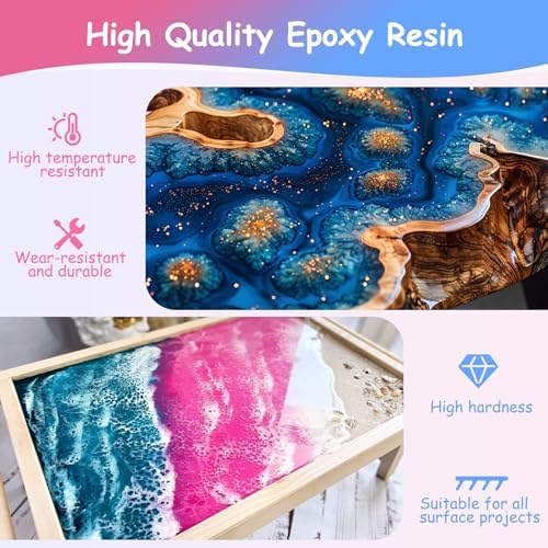 KISREL Epoxy Resin Kit 1 Gallon, Crystal Clear No Bubble Resin with Pigment - Image 4