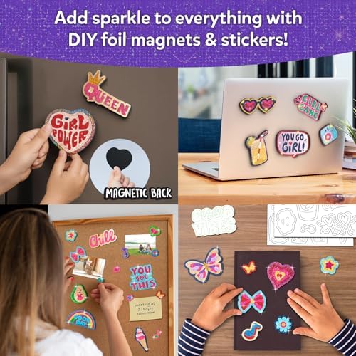 Skillmatics Foil Fun Girl Power, Foil Art & Craft Activity, Gift for Tweens - Image 2