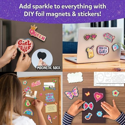 Skillmatics Foil Fun Girl Power, Foil Art & Craft Activity, Gift for Tweens - Image 2