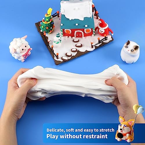 ifergoo 100g White Air Dry Clay, 3.5oz DIY Creative Modeling Clay for Kids - Image 2