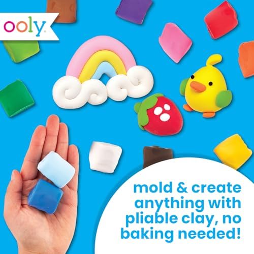Ooly Creatibles Air Dry Clay for Kids, Includes 3 Reusable Cases, 12 Colors - Image 2