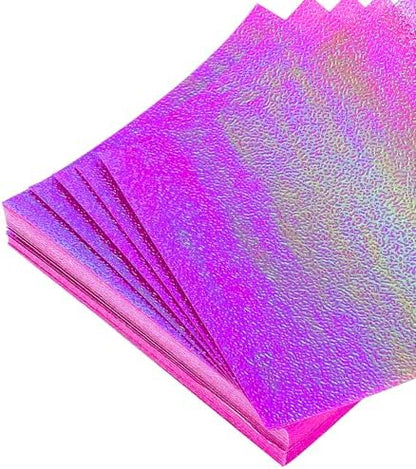 MECCANIXITY 100 Sheet Glitter Origami Paper 4x4 Inch Shiny Sparkly Square Folding Sheet 10x10cm Iridescent Paper for DIY Art, Craft Decor, Rose Red by MECCANIXITY