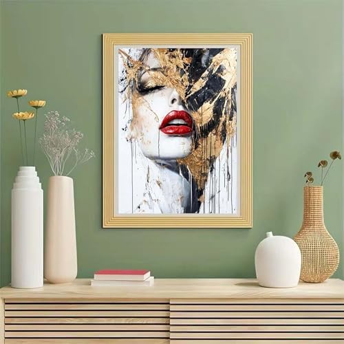 GEMOUJ Paint by Numbers Kit for Adults Beginner,Abstract Female Easy Adult Paint by Number Kits on Canvas,DIY Painting for Beginners Art by Numbers,Home Wall Decor 16 x 20 inch - Image 3