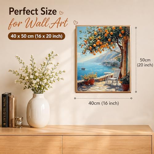 AUKELHJ Paint by Numbers Kit for Adults Beginner, Landscape, 16X20 Inch - Image 3