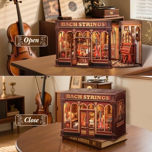 CUTEBEE Book Nook Kit - DIY Miniature House Dollhouse Booknook Kit - Image 4
